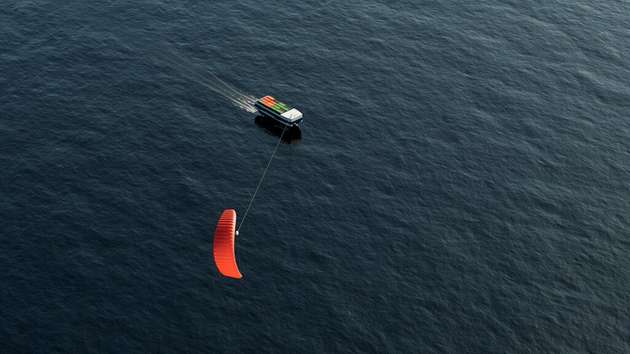 Cargokite entwickelt ein neuartiges Segelfrachtschiff mit 16 Containern Kapazität, was emissionsfrei und energieautark operiert. Durch die Nutzung eines Kitesystems können sogenannte Höhenwinde genutzt werden.