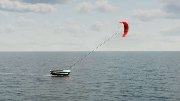 Cargokite entwickelt ein neuartiges Segelfrachtschiff mit 16 Containern Kapazität, was emissionsfrei und energieautark operiert. Durch die Nutzung eines Kitesystems, das in 300 Metern Höhe fliegt, können sogenannte Höhenwinde genutzt werden.