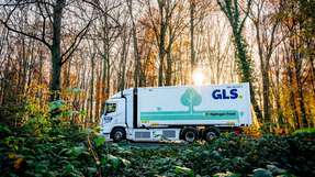 Zustelltour als Innovation: GLS Germany setzt seit Ende 2023 den ersten mit Wasserstoff betriebenen Lkw im Fernverkehr ein.