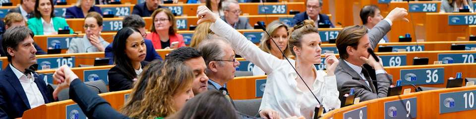 Bei seiner vorletzten Plenarsitzung vor den Europawahlen standen im Europäischen Parlament in Brüssel eine Menge Abstimmungen auf der Tagesordnung.