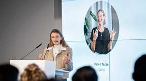 Helen Tacke, CEO und Mitbegründerin von Cozero, war auf dem Sustainability Day 2024, organisiert von der DVZ, zu Gast.